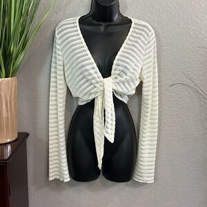 #478 CDW creative design works crochet top size small
